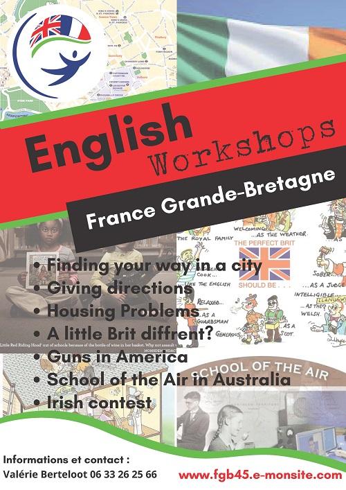 Affiche english lessons