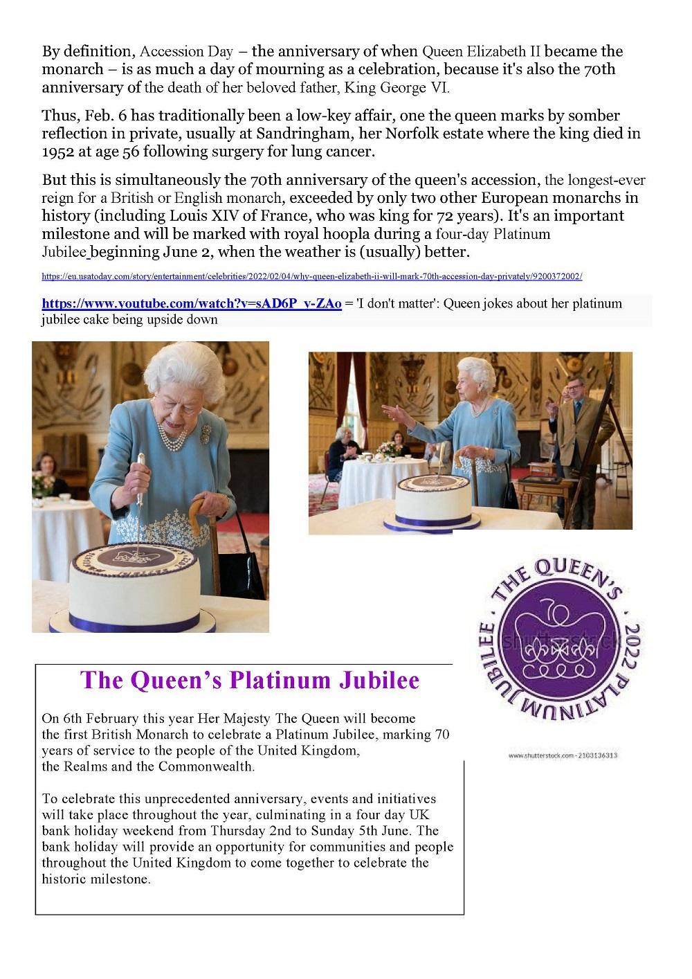 The queen accession message page 2